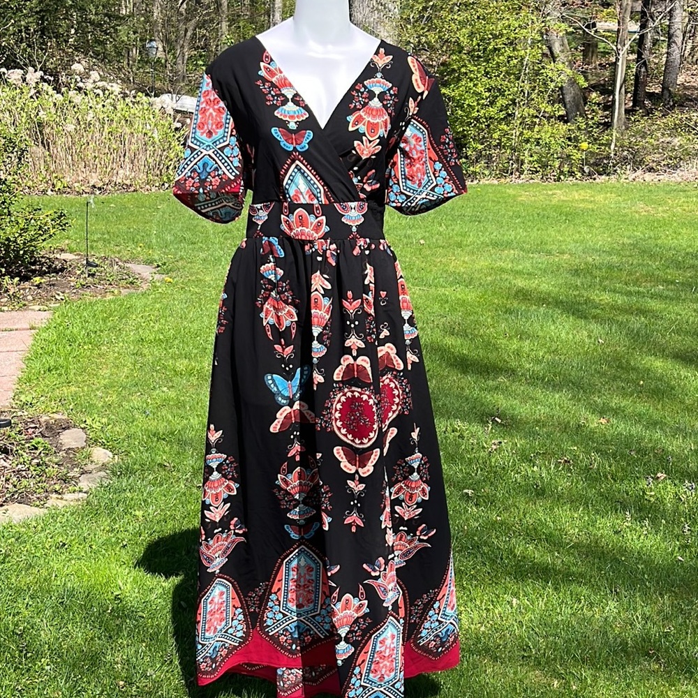 Rosegal Art Nouveau design maxi 4X